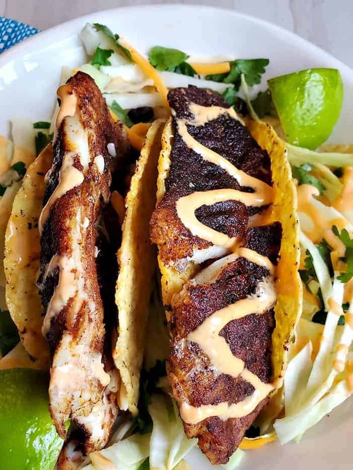 Blackened Tilapia Fish Tacos