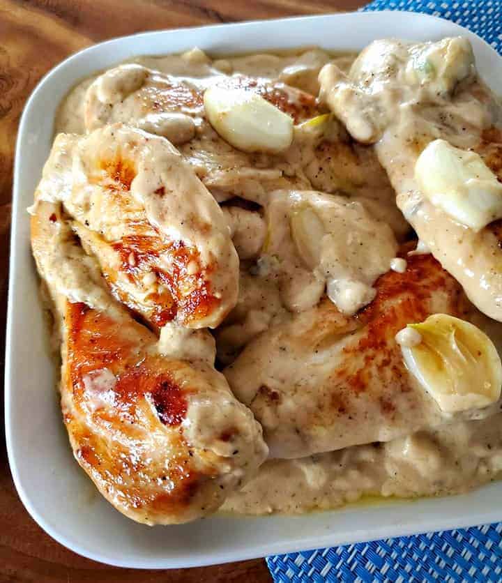 Creamy Garlic Mushroom Chicken
