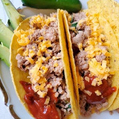 Healthy Ground Turkey tacos