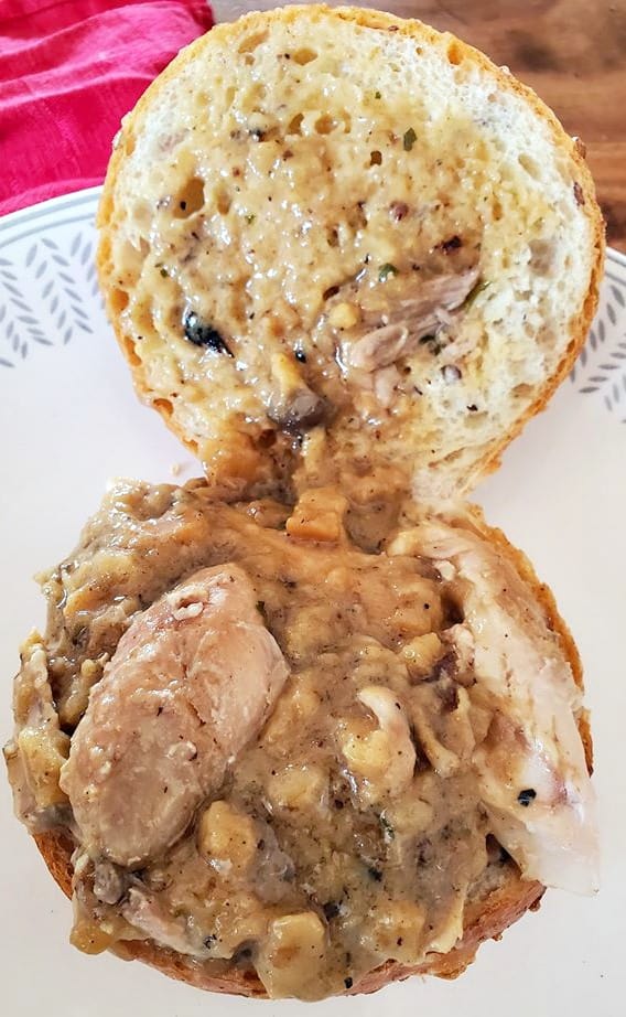 Leftover Turkey Sandwich with Gravy