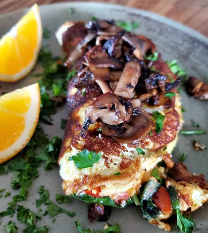 Healthy Mushroom Omelette