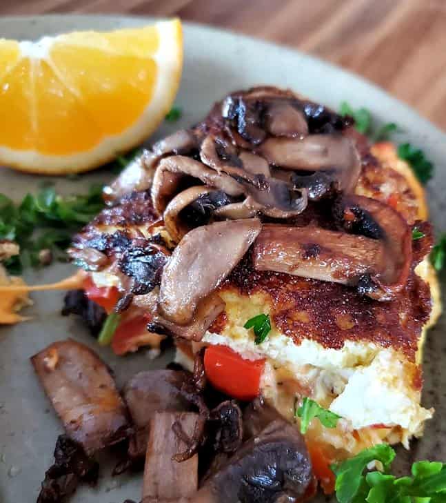 Healthy Mushroom Omelette