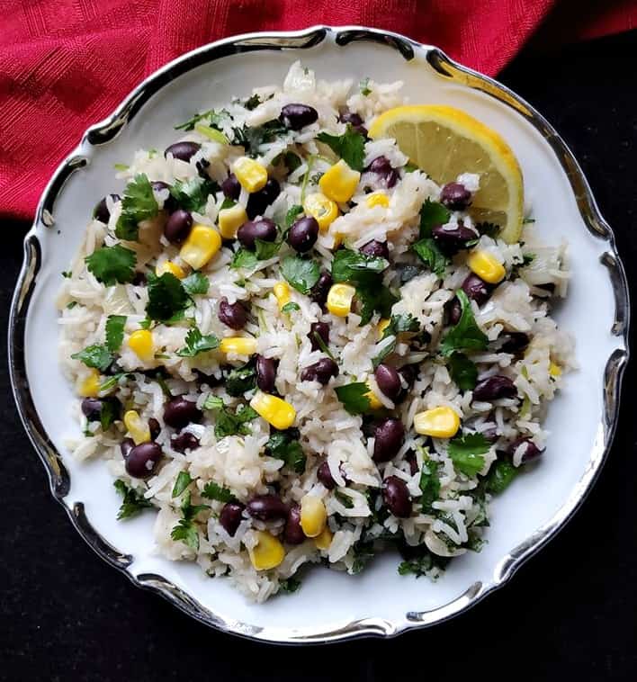 Cilantro Lime Rice with Black Beans