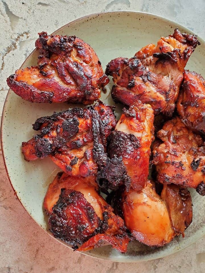 how to air fry bbq chicken