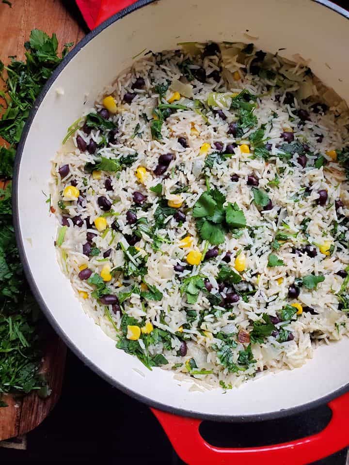 Cilantro Lime Rice with Black Beans
