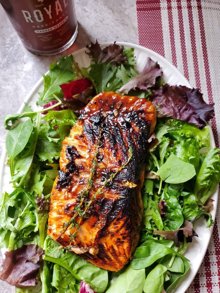 Canadian Maple Glazed Salmon