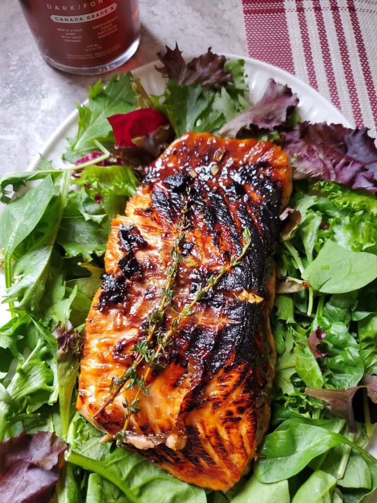 Canadian Maple Glazed Salmon