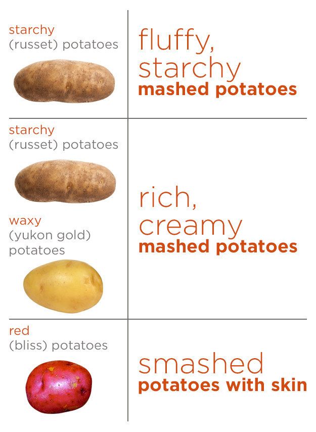 mashed potato types