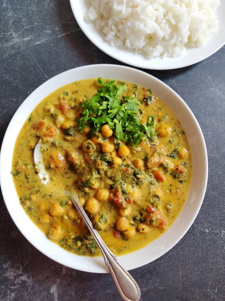 Chickpea Spinach Curry