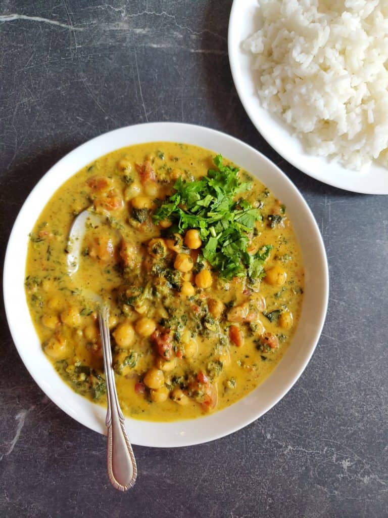 Chickpea Spinach Curry Recipe