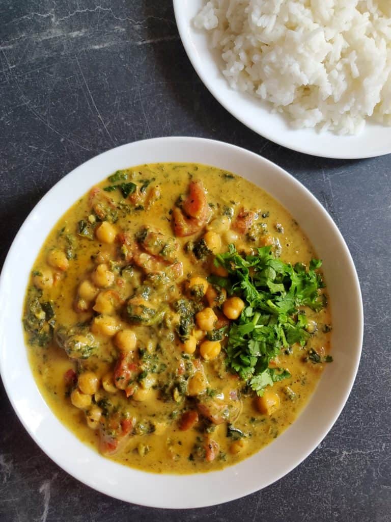 Chickpea Spinach Curry