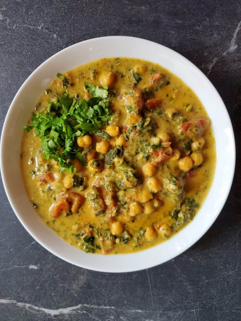 Chickpea Spinach Curry Recipe