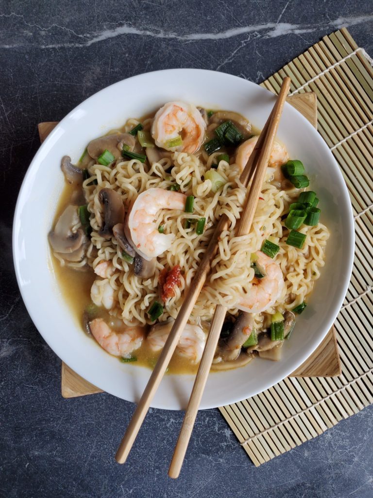 Instant Shrimp Ramen Noodles recipe