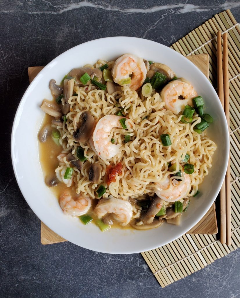 Instant Shrimp Ramen Noodles recipe