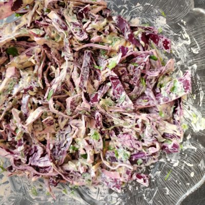 Creamy Cabbage Slaw for Fish Tacos