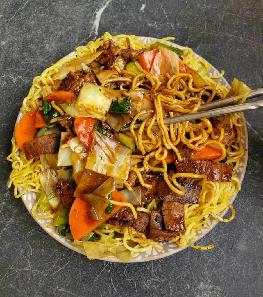 Healthy Beef Chow Mein recipe 