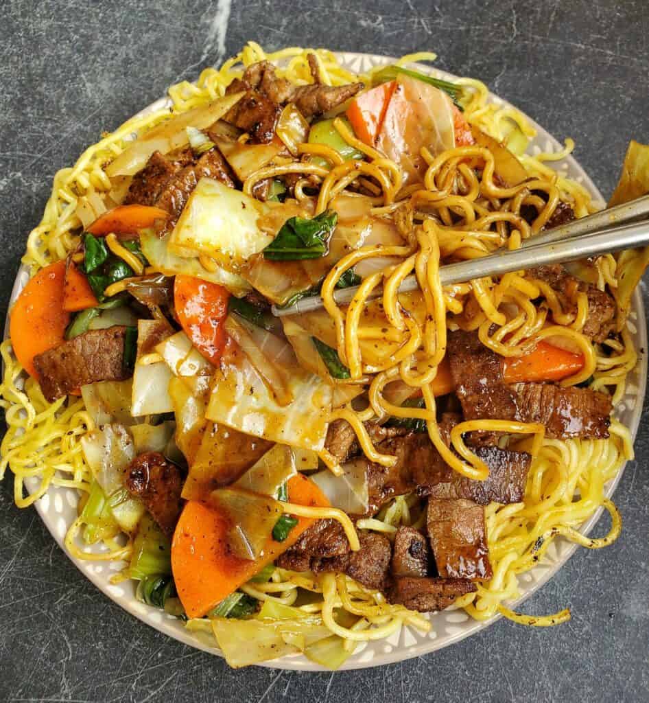 Healthy Beef Chow Mein recipe