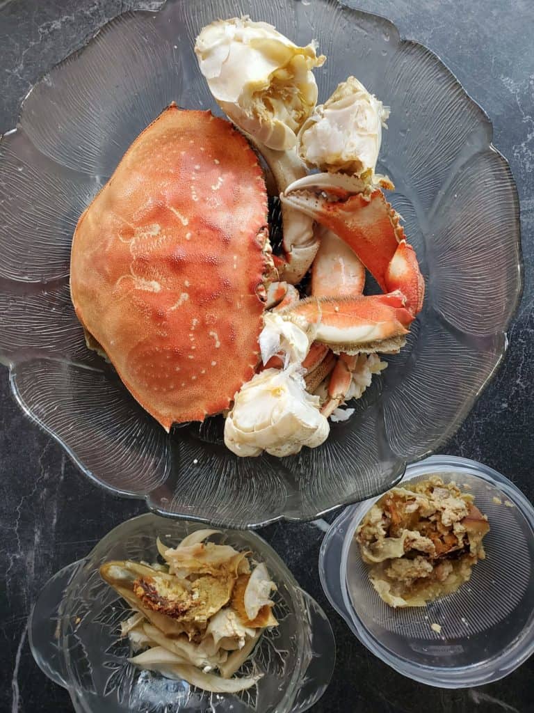 Making Dungeness Crab Recipe