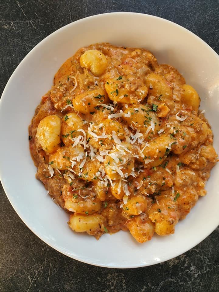 ground beef and gnocchi