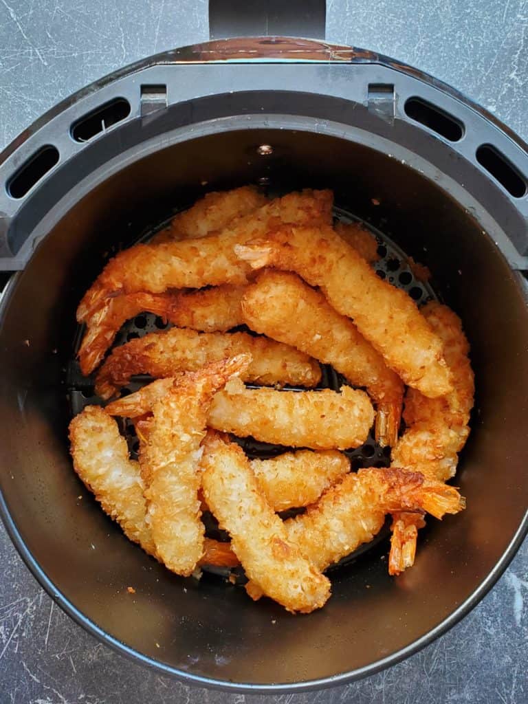 Frozen Popcorn Shrimp in Air Fryer 