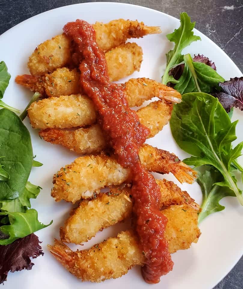 Air-Fryer Popcorn Shrimp