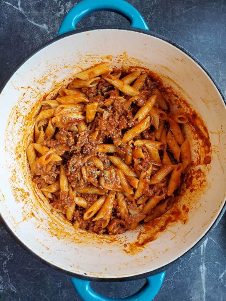 ground beef pasta sauce