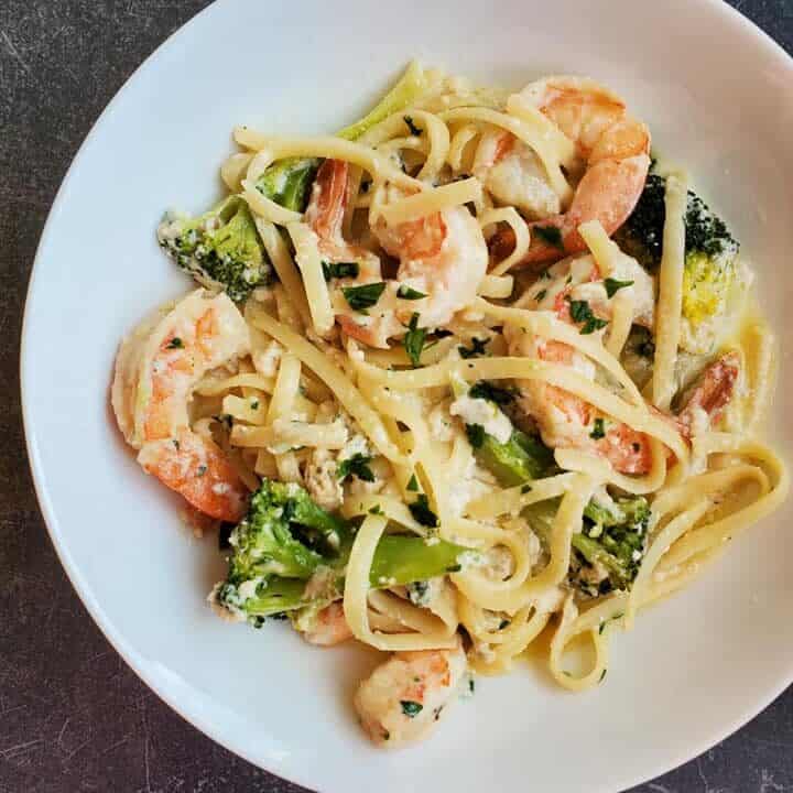 Creamy Shrimp and Broccoli Pasta