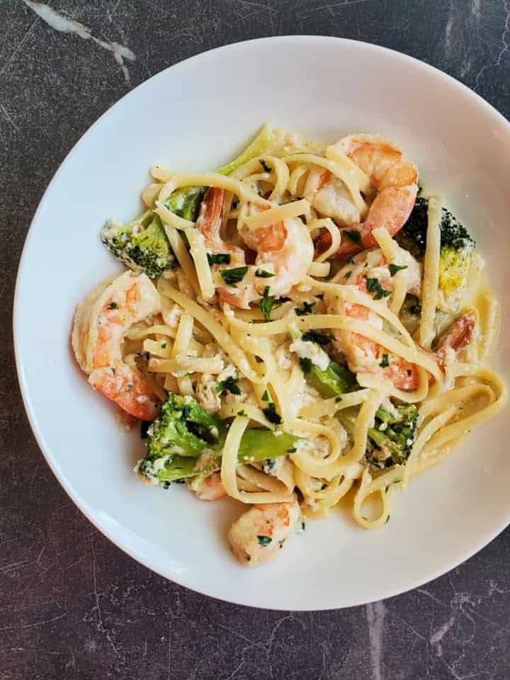 Creamy Shrimp and Broccoli Pasta