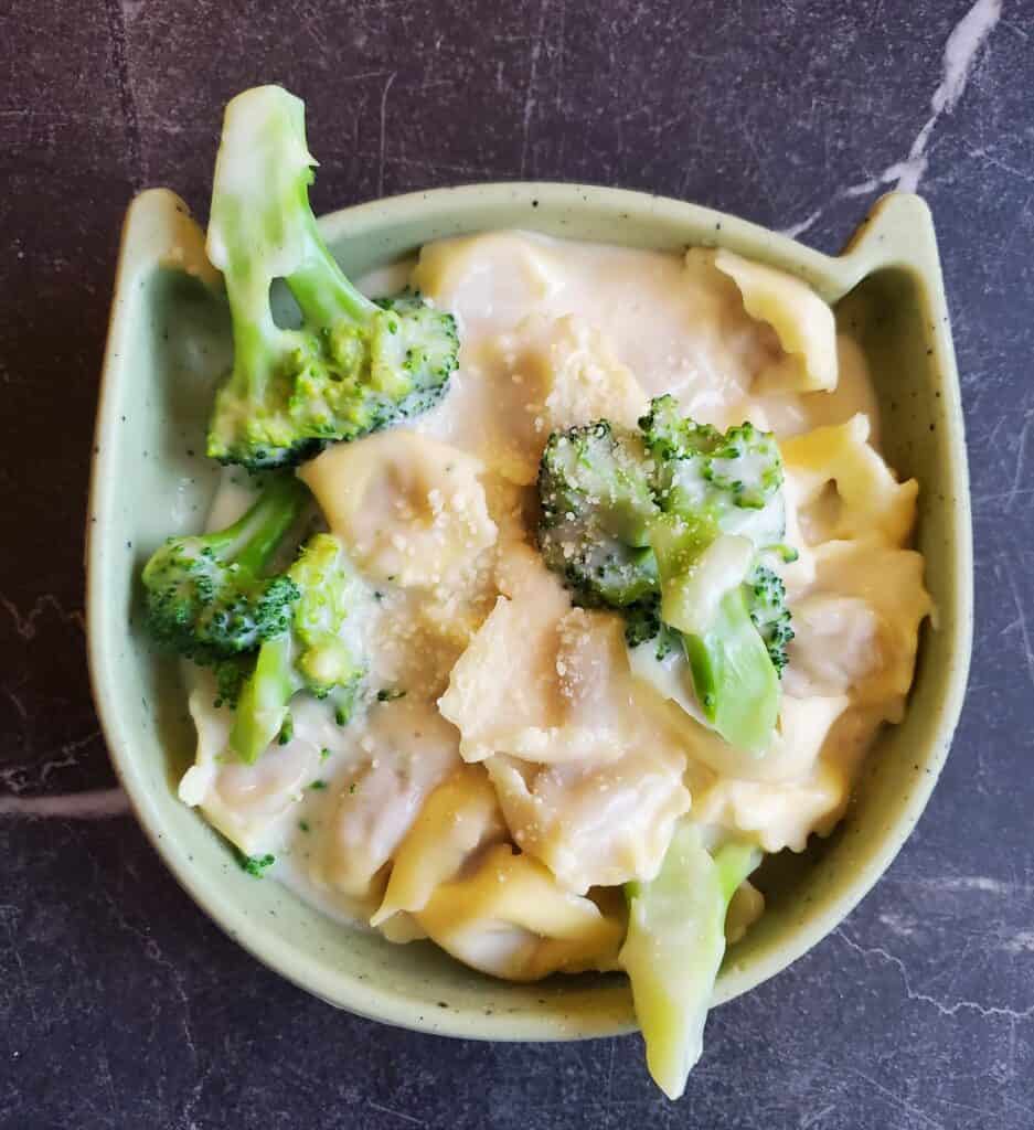 toddler friendly Creamy Cheesy Broccoli Pasta recipe