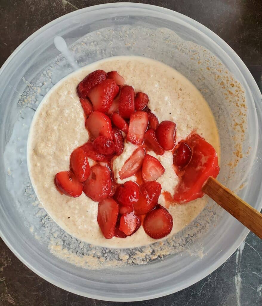 Healthy Strawberry Pancakes