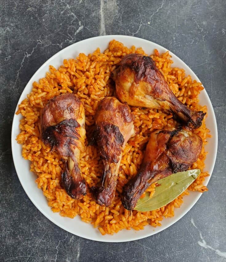jollof rice and chicken