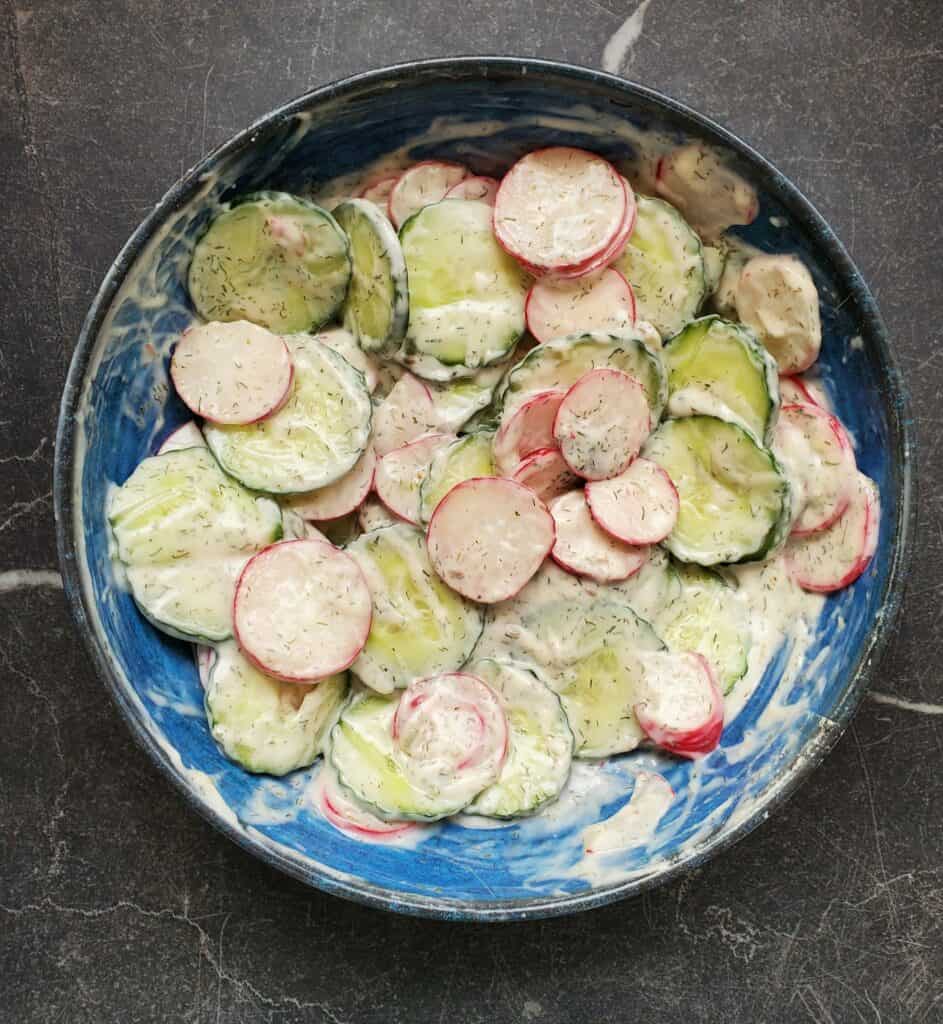 Cucumber Dill Radish Salad