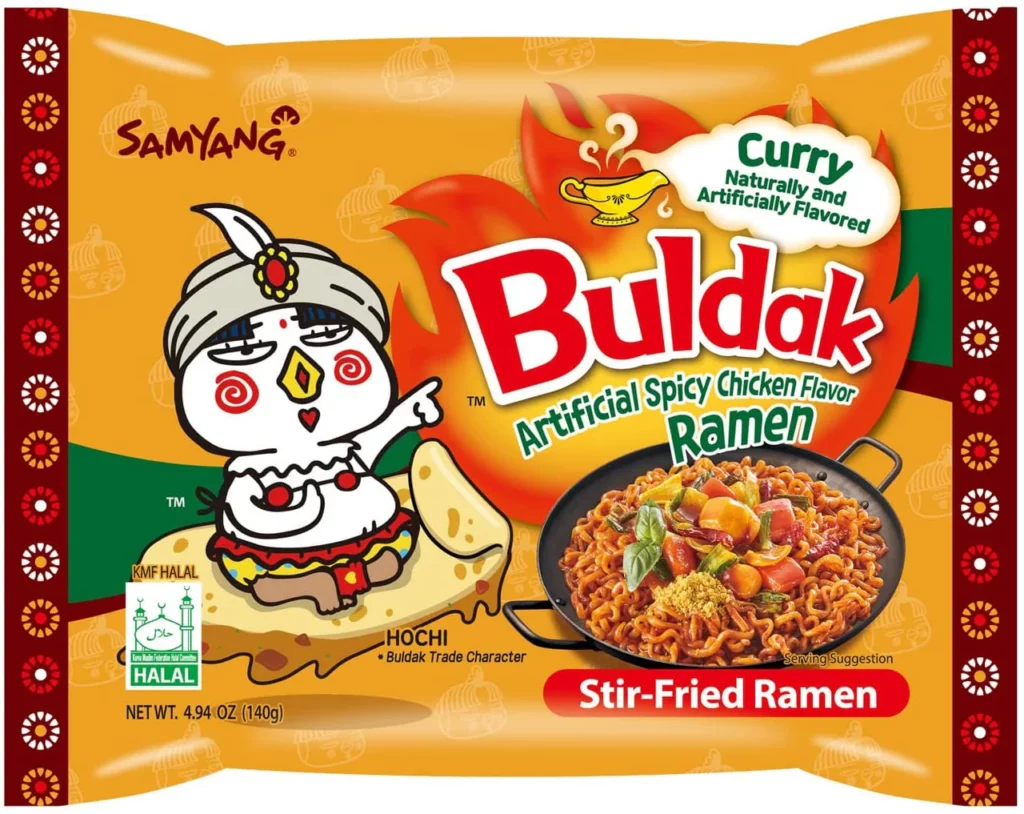 buldak curry ramen flavor